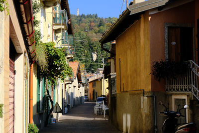The old town of brunate in the province of como, lombardy, italy.