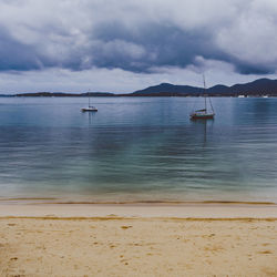 Scenic view of sea against sky