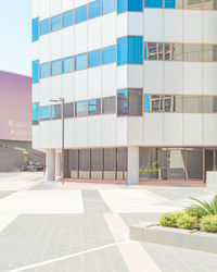 Modern building against clear sky