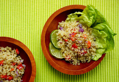 Close-up of served food