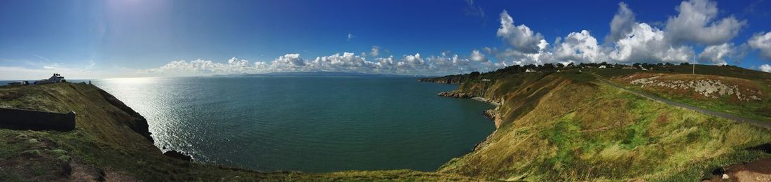 Panoramic view of sea against sky