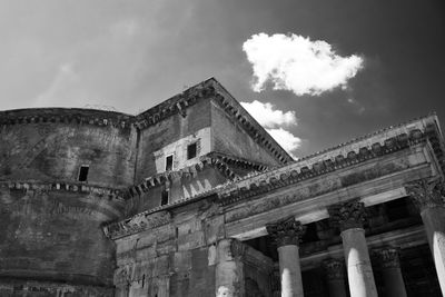 Low angle view of historical building against sky