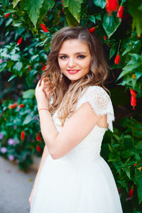 Portrait of a smiling young woman