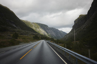 View of road in mountains