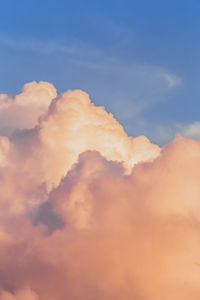 Low angle view of sky during sunset