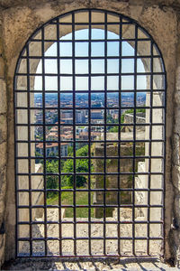 Glass window of building