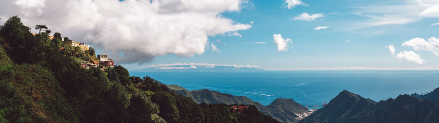 Panoramic view of landscape against sky