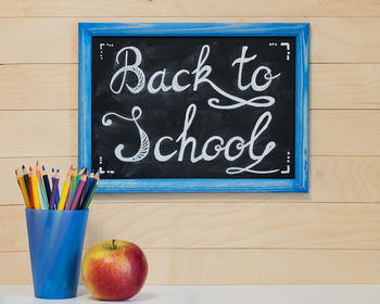 Multi colored pencils on table