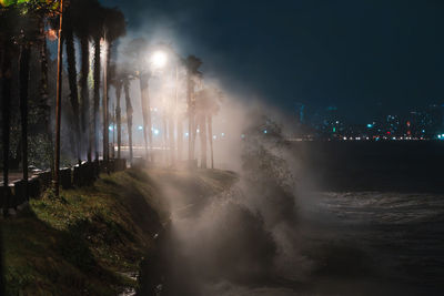 Illuminated fountain