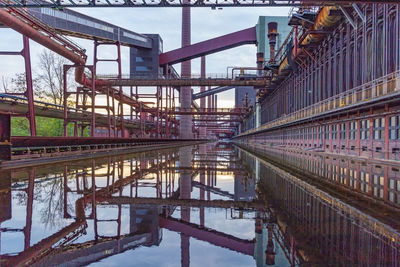 View of zeche zollverein, zollverein coal mine industrial complex, from rooftop of ruhr museum