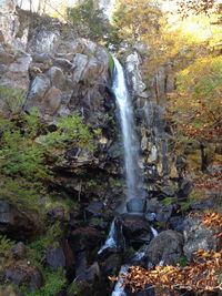 River flowing through rocks