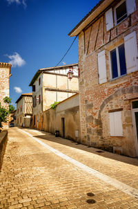 Street amidst buildings in town