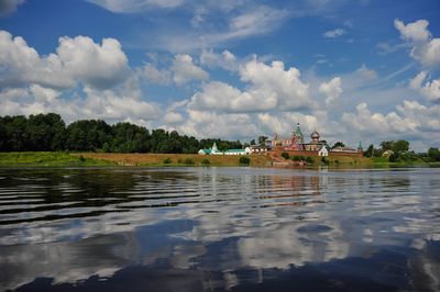Reflection of clouds in water