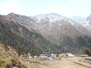 Scenic view of landscape against sky