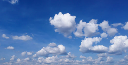 Low angle view of clouds in sky