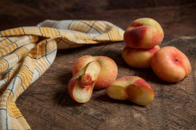 Close-up of fruits on table