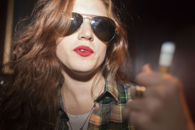 Portrait of a beautiful young woman