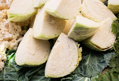 High angle view of food