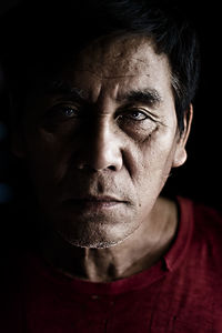 Close-up portrait of man