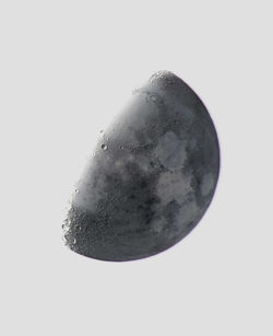 Close-up of moon against clear sky