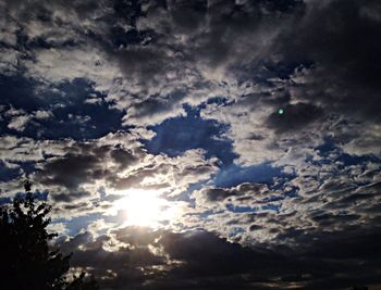 Low angle view of cloudy sky