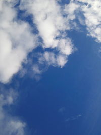 Low angle view of cloudy sky