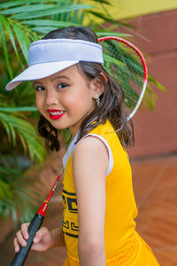 Portrait of woman wearing hat