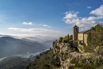 View of church against cloudy sky