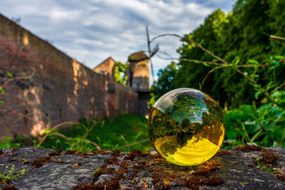 City wall of the old town of zons, dormagen germany.