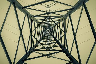 Low angle view of bridge against sky