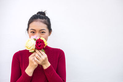 Portrait of a beautiful young woman