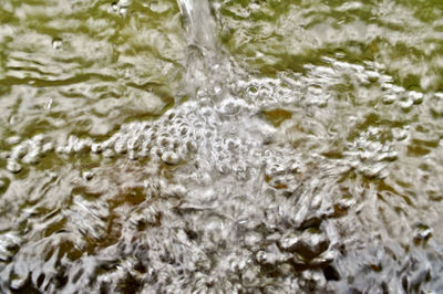 Full frame shot of water flowing in sea