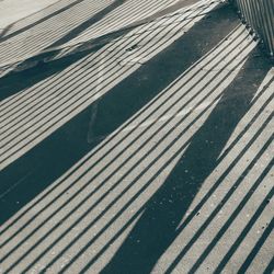 Shadow of people on road