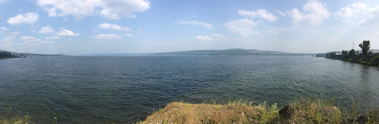 PANORAMIC VIEW OF BEACH AGAINST SKY