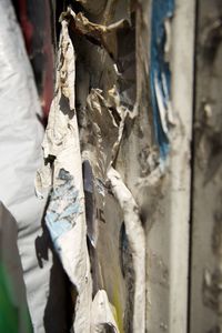 Full frame shot of messy wood