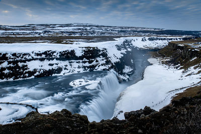 Most powerful waterfalls in iceland, gullfoss