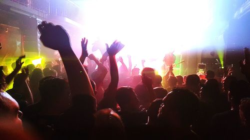 Crowd at music concert