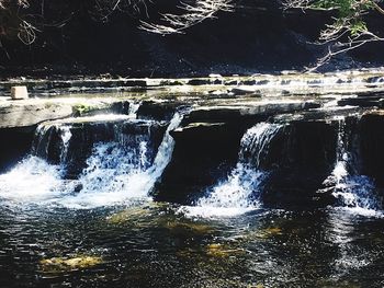 River flowing through rocks