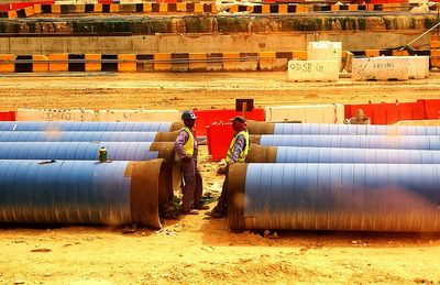 People working in factory