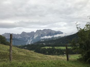 Scenic view of landscape against sky