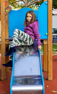 Girl playing at park