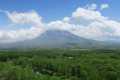 Scenic view of landscape against sky