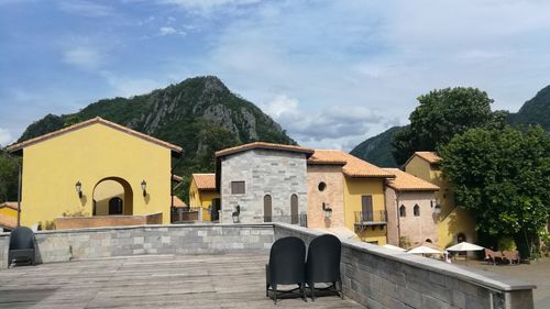 Houses against sky