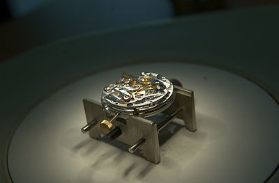 Close-up of object on table