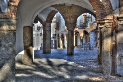 Archway in corridor