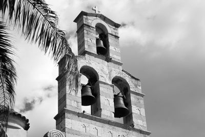 Low angle view of historic building against sky