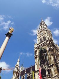 Low angle view of church against sky