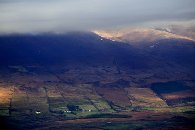 Aerial view of rural landscape