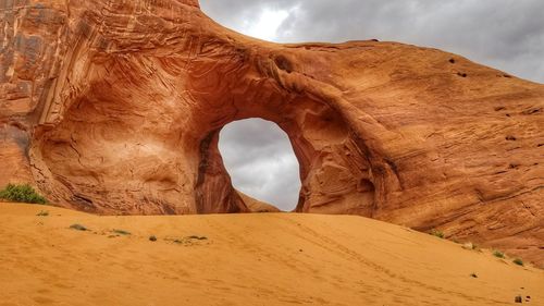 Rock formations in desert