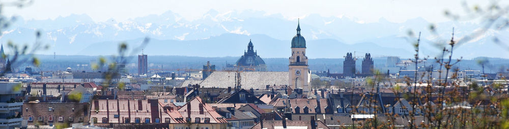Panoramic view of buildings in city